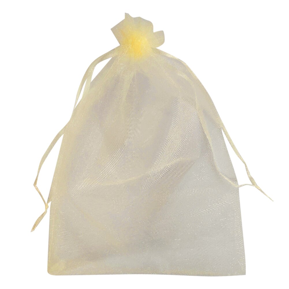 50 Stuks Fruit Plant Kwekerij Zakken Druiven Tuinieren Bescherming Trekkoord Netje Thuis Snoep Parel Opbergtas 17x23cm