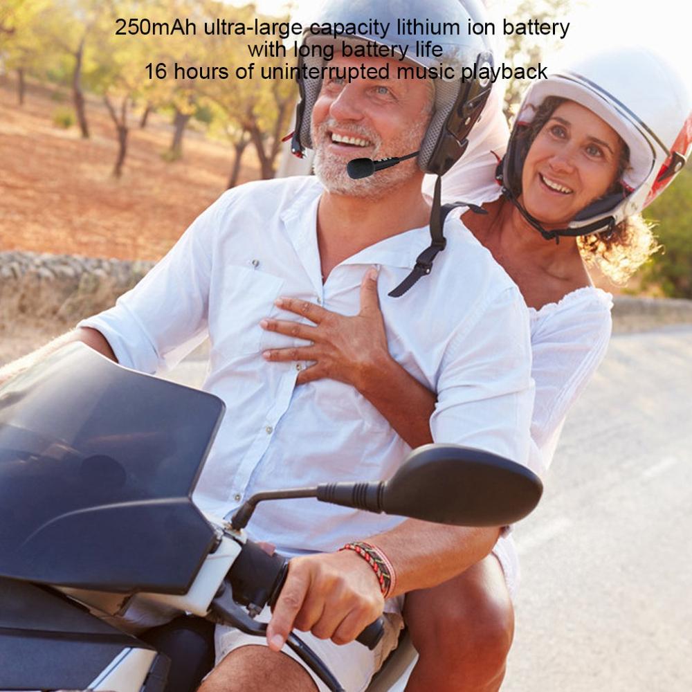 Bluetooth 4.2 casque de moto sans fil casque sans fil interphone moto écouteur réduction de bruit Microphone