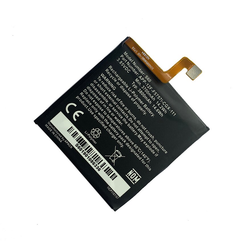 100% Originele Vervangende Batterij 3800Mah Voor Caterpillar Cat S60 APP-12F-F57571-CGX-111 Batterijen Bateria + Gratis Tools