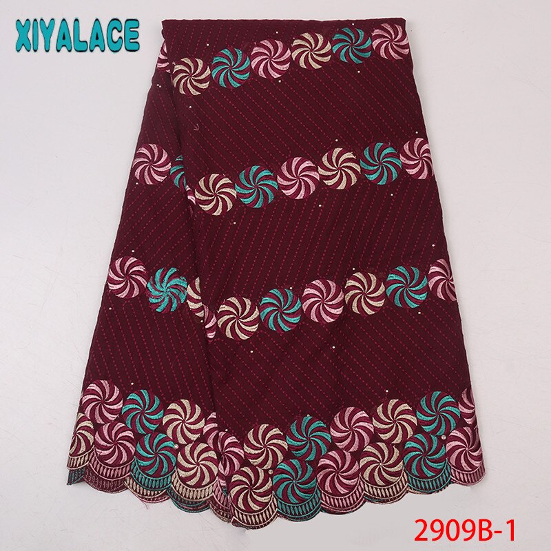 Swiss voile lace in switzerland swiss dry lace in switzerland,African cotton lace with rhinestones KS2909B-4