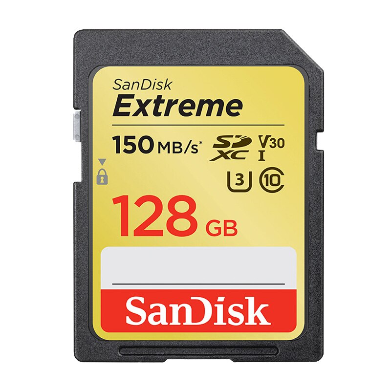 Original sandisk extreme pro/ultra 64gb sd-kort minneskort 32gb flash-kort 128gb 16 gb klass 10 u3 för 1080p 3d full hd-kamera: Sdxve 150mb 128gb