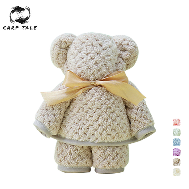 35x7 5cm/30x4 0cm/35x75cm Essuie-mains Ours Serviette Corail Polaire Serviette de Visage Doux Absorbant Serviette Propre Visage Serviette Pour Salle De Bain