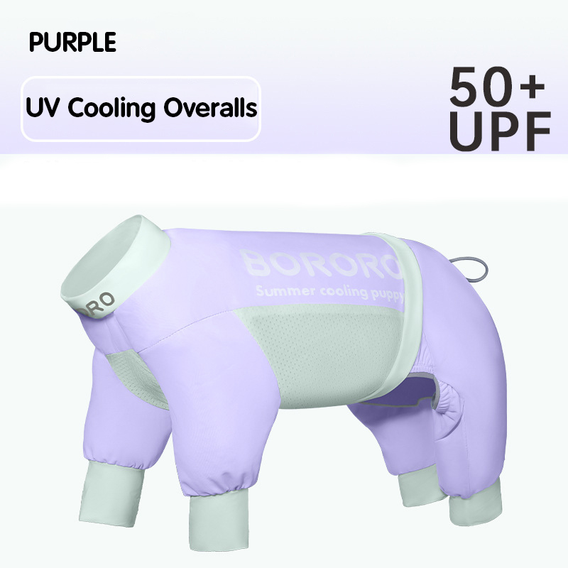 Lente/zomer koelshirt voor honden Professioneel UV-blokkerend koelende hondenkleding voor kleine middelgrote honden Verstelbare rug Zacht huisdiervest: L / Zilver