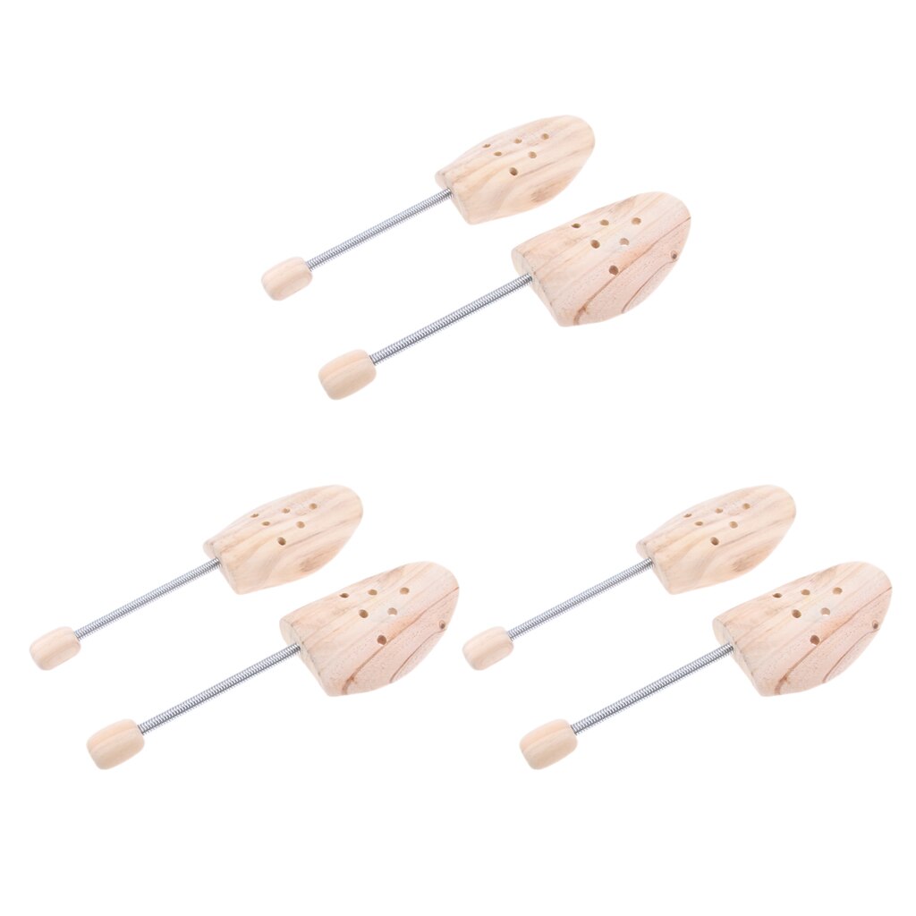 3 Pair Adjustable Coil Spring Shoe Tree For Women And Men - Shoe Stretcher, Shoe Shaper, Shoe Stretcher Made Of Cedar