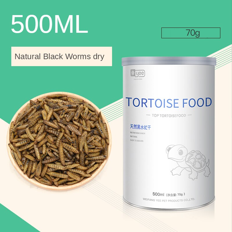 Dw aquarium yee schildpad schildpad reptielenvoer voer sticks korrels gedroogde vis garnalen rode bloedworm meelworm aquarium visvoer: Zwarte worm