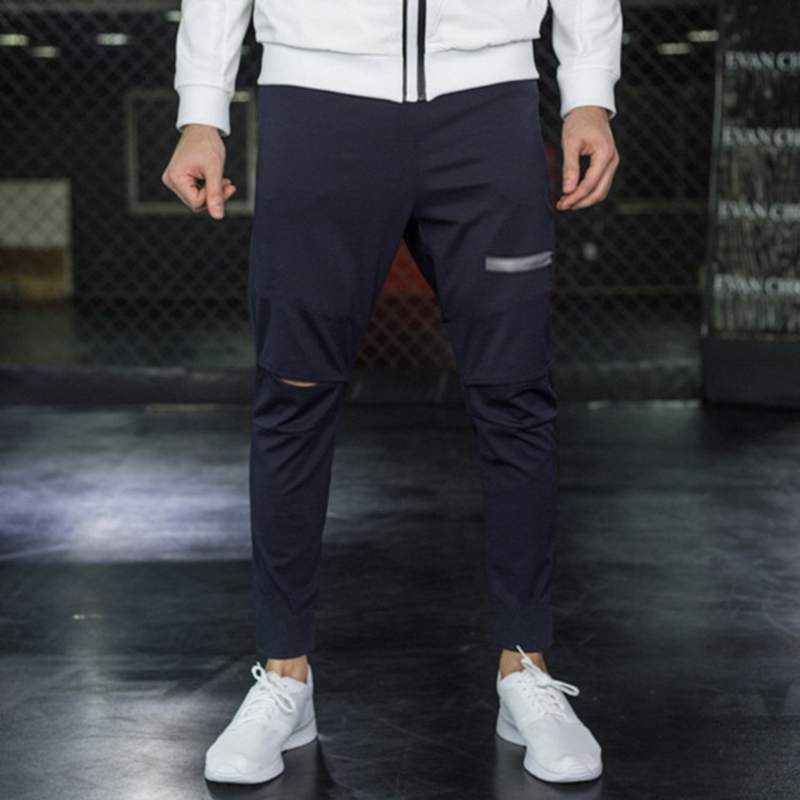 Hole motion pants men's bodybuilding clothing Pantalon men's jogger fitness bodybuilding casual stretch pants