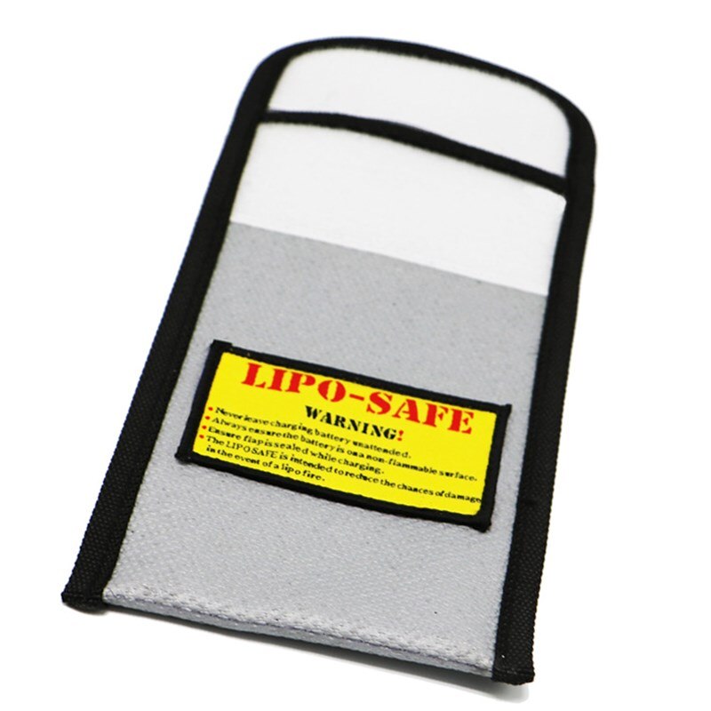 Lithium battery safety bag for aircraft model battery inside and outside fireproof explosion proof bag envelope bag small size 1: Default Title