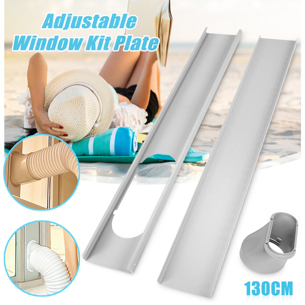 Summer 6Inch Adjustable Window Kit Plate Window Adaptor for Portable Air Conditioner Exhaust Hose Tube Connector
