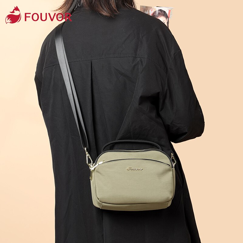 Fouvor Western style small bag female bag Oxford cloth shoulder bag messenger bag canvas bag 2967-05