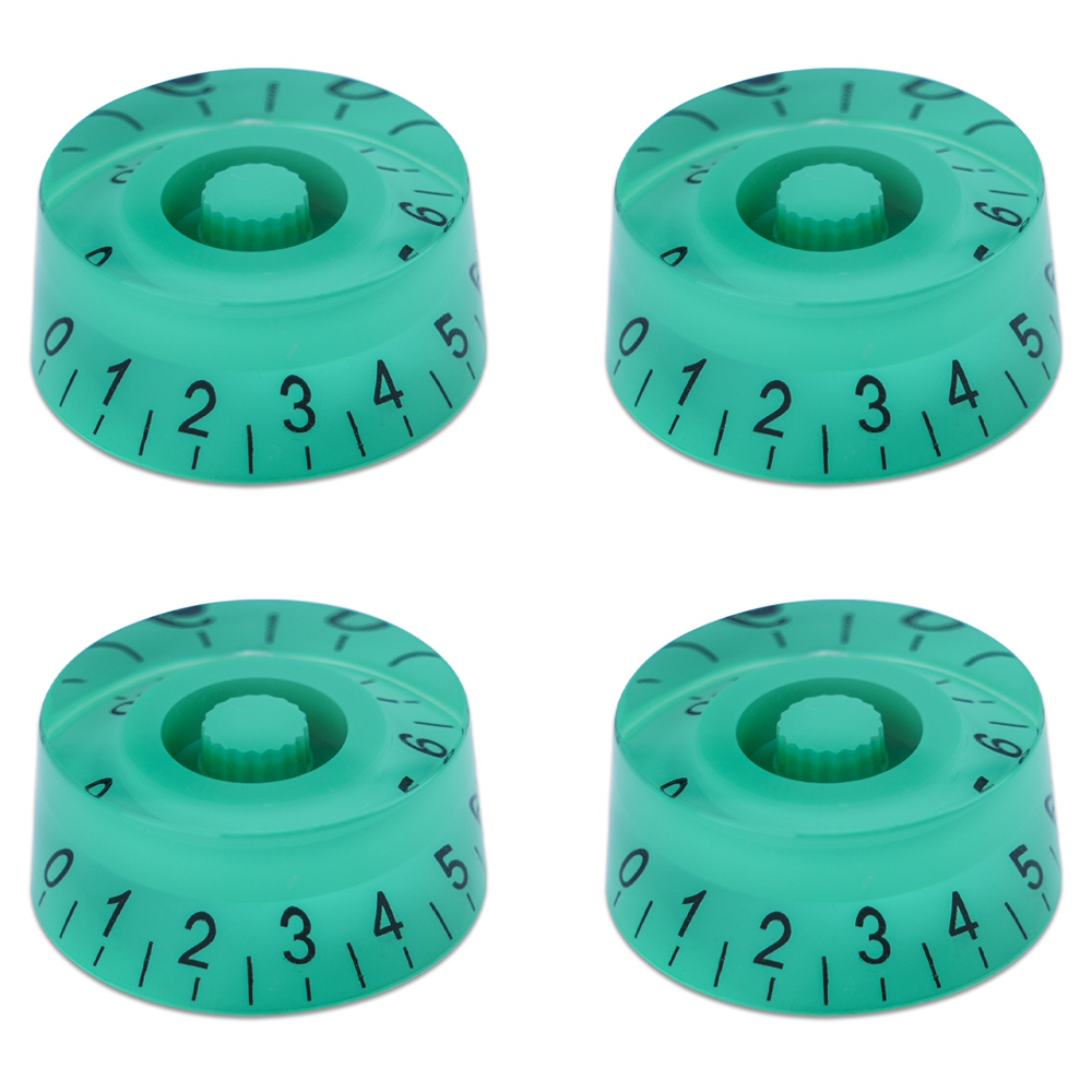 4 stk. guitar volumenknapper top hat knapper hastighed volumen tonepedal kontrolknapper til elektrisk guitar bas 29 farver: Lysegul