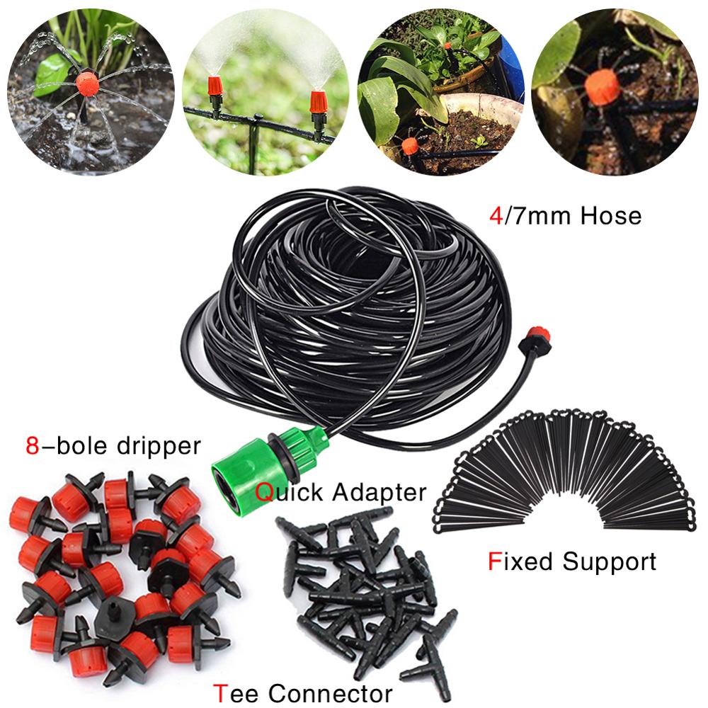 15M-5M DIY Drip Irrigation System Automatic Watering Automatic Garden Watering System Kits with Adjustable Dripper