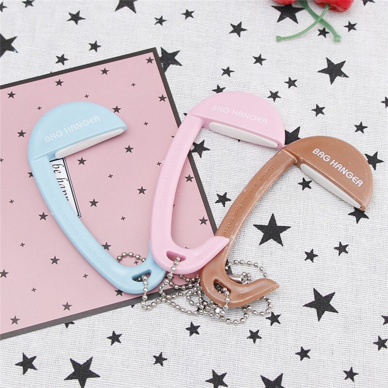 1pc tafel bureau stoel hanghaak tas handtas tote portemonnee hanger oortelefoon houder opbergclips haken houder blauw/roze/koffie