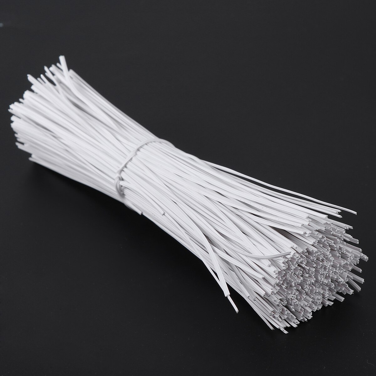 Fil de fer torsadé 15cm | Fil de fer revêtu de plastique, attaches de câble 500 pièces