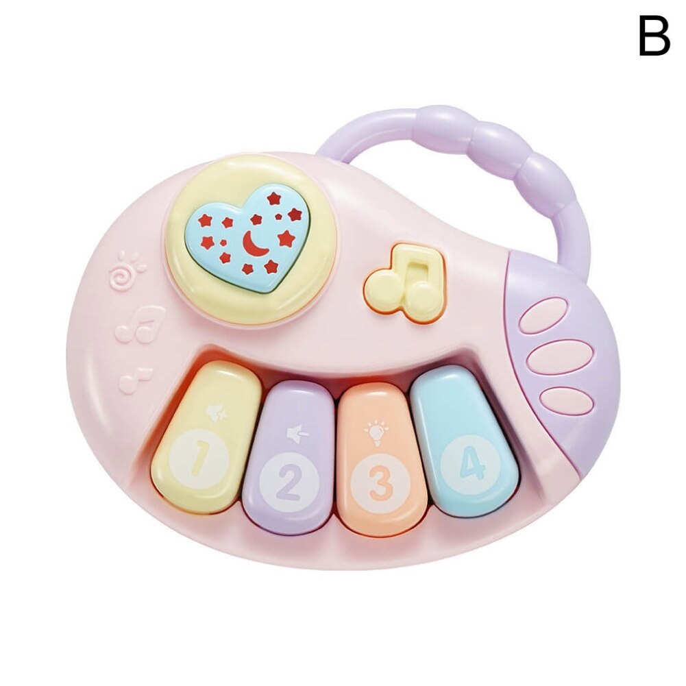 Sonajero manual para niños de 0 a 12 meses con música china: B