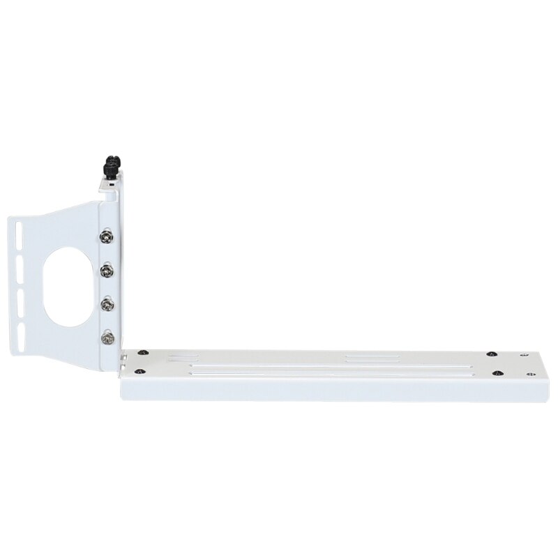Vertical Graphics Card Holder Bracket GPU Mount Video Card VGA Support Holder Kit Black/White: white