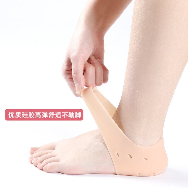 Silicone Heel Protector Protective Spur Pads for Relief Plantar Fasciitis Reduce Pressure on Heel Foot Skin Care Protectors