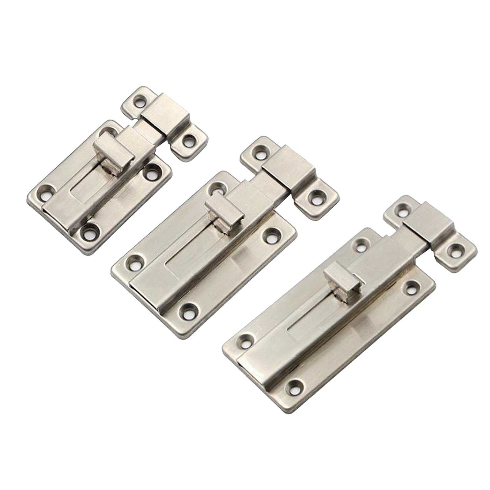 Stainless Steel Sliding Door Lock Easy to Install Gate, Slide Latch Lock f/ Gate