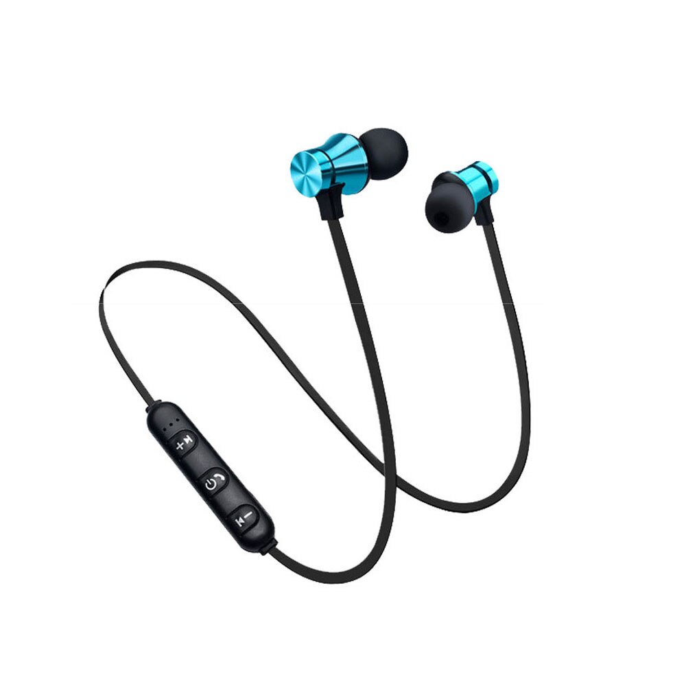 Yubeter Magnetische Draadloze Bluetooth Oortelefoon Nekband Sport Running Oordopjes Ingebouwde Microfoon Headset Transpiratie Oortjes Handen Gratis: Blue