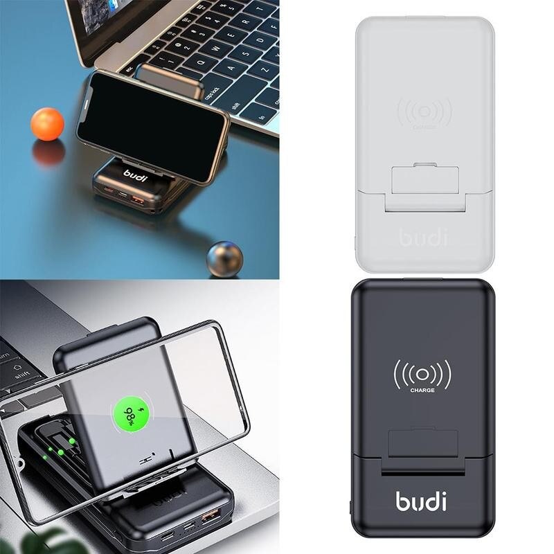 BUDI multi-funzionale potenza Banca scatola 10000mAh potenza genere C USB adattatore Banca convertitore in genere-c 7 androide a 1 Mi O7J9