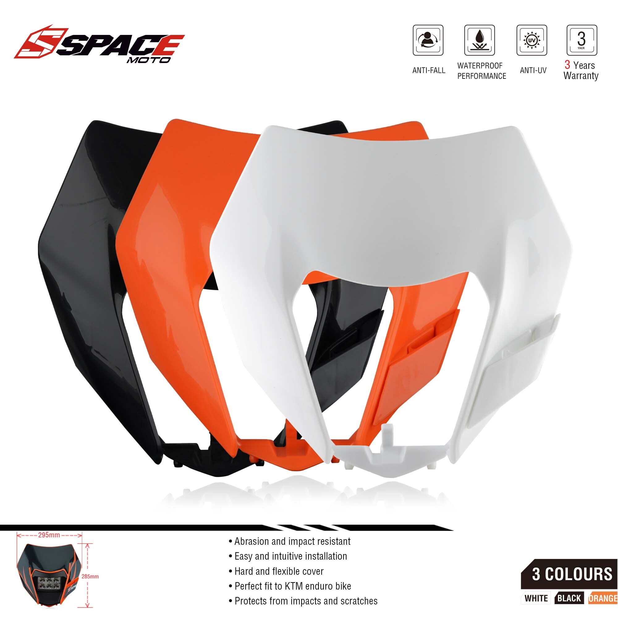 Motorrad LED Scheinwerfer Vorne Lampe Maske Beleuchtung Scheinwerfer Für KTM SXF EXC XCF XCW SMR 125 250 350 450 500 530 sechs Schild MX Enduro