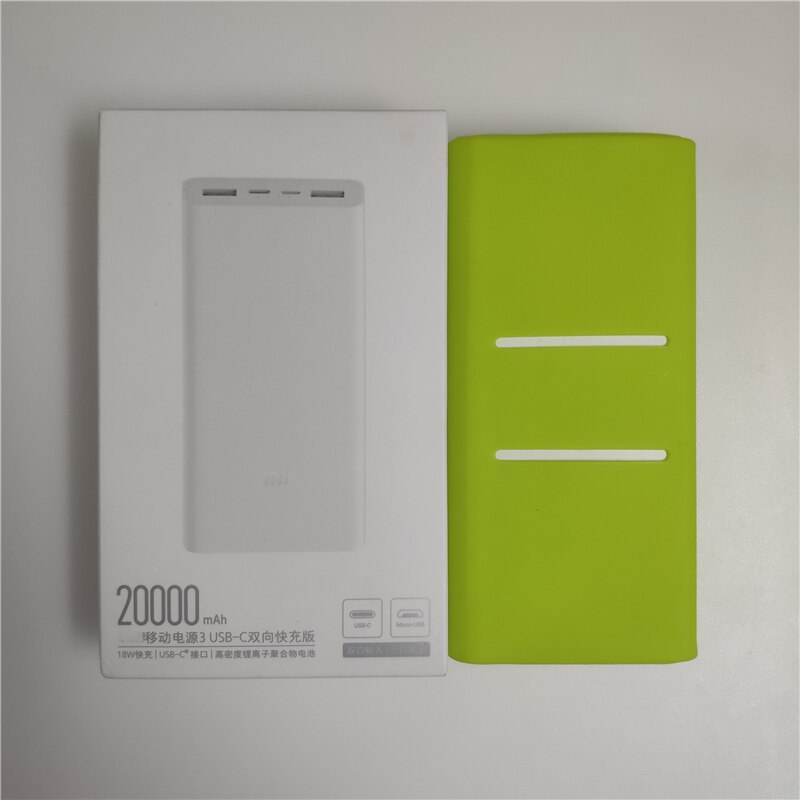 Case For Xiaomi Power bank 20000mAh 3 PLM18ZM 18W 2-Way Quick Charging USB C Portable Mi Powerbank 20000 external battery