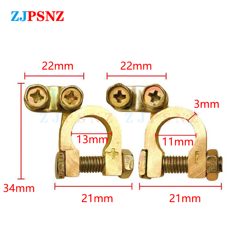 12v 24v auto auton akun napa yläreunassa pikapostin johdin kaapelin kiinnitysliitin positiivinen &amp; negatiivinen sähköliitin auton lisävaruste: 2 kpl double mini