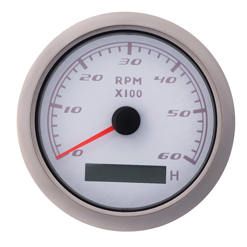 6000 rpm Tachometer Marine Tacho Meter Gauge With Red Backlight LCD Hourmeter Digital Tacho Meter Sensor