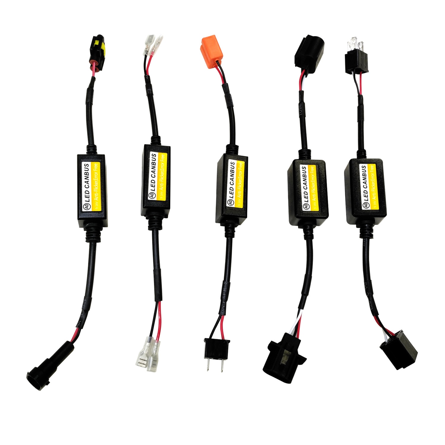 Decodificador de faros LED automotrices, decodificador de interferencias EMC, filtro eliminador de fallos, faro LED H1 H7, 2 uds.