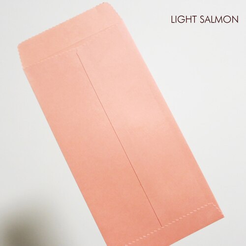 50 pcs 170x85mm (6.6 "x 3.3") couleur papier enveloppe verticale Style chinois enveloppe: Salmon pink