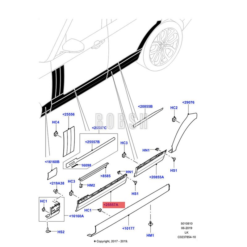 Auto Inlays 2013lan Dro Verr Ang Ero Ver Front Portierbekleding Onder Deur Guard Plaat Onder Deur Crash Plaat bescherming Molding