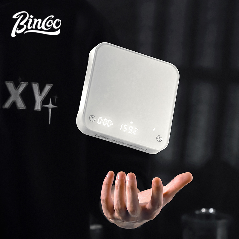 Bincoo køkkenvægt, måleværktøj, vægtmåler til tørvarer, intelligent elektronisk kaffevægt, digitalt led-display med 2kg