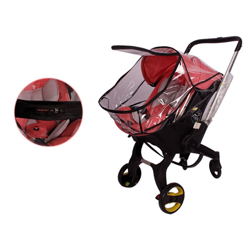 Kinderwagen Regenhoes Baby-autozitje Waterdicht Winddicht Transparant Schild Voor Kinderwagen Kinderwagen Accessoires 85DE