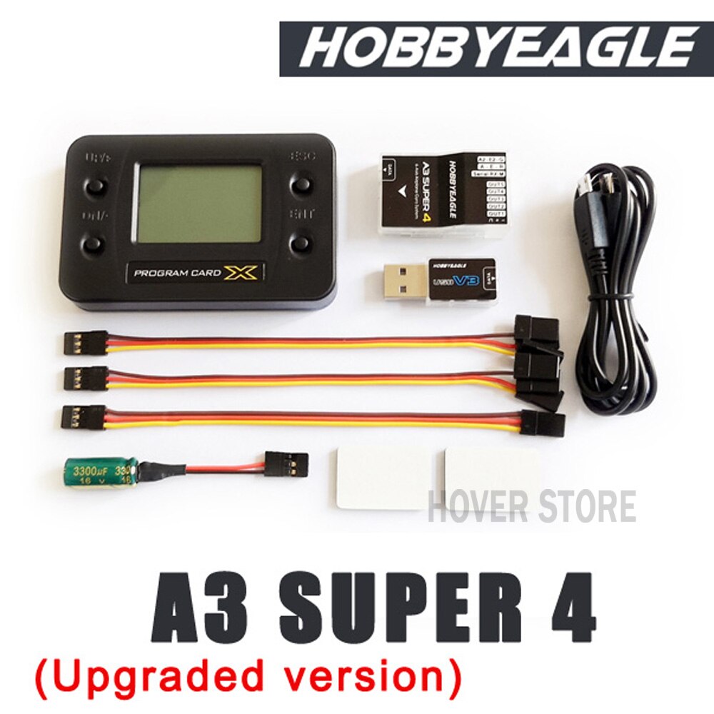 HobbyEagle A3 Super4 A3S4 Fixed Wing 6-axis Airplane Gyro stabilizer Flight Control balancer Programming card for RC Wing