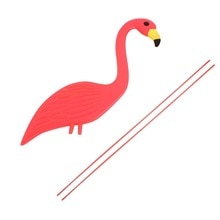 Flamingo Ornament Flamingo Lawn Decoration Flamingo Figurines Plastic Beautiful Decorate Lifelike Wedding Garden Ornaments Arts