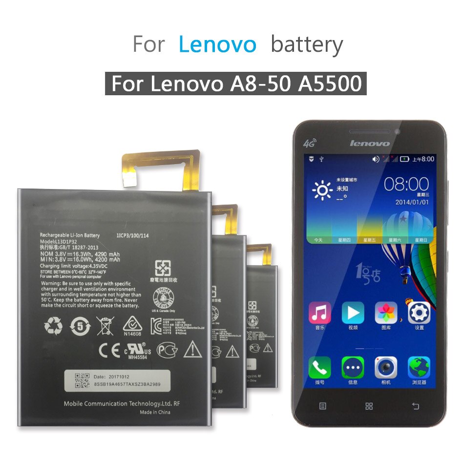 Replacement Battery L13D1P32 - 4290mAh - for Lenovo Lepad A8-50 A5500 S8-50