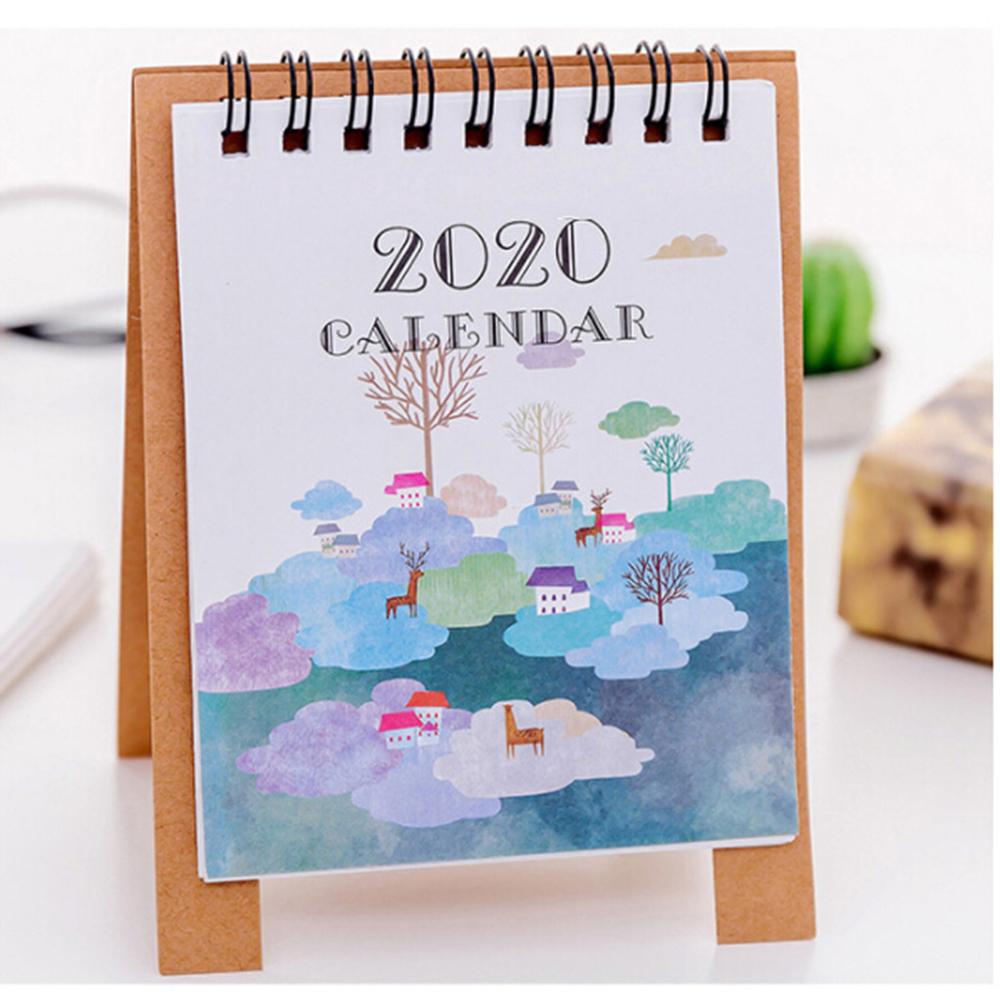 advent calendar Cute Cartoon animal Mini Desk Calendar School Office planner kawaii agenda table calendar office decor FDH: D