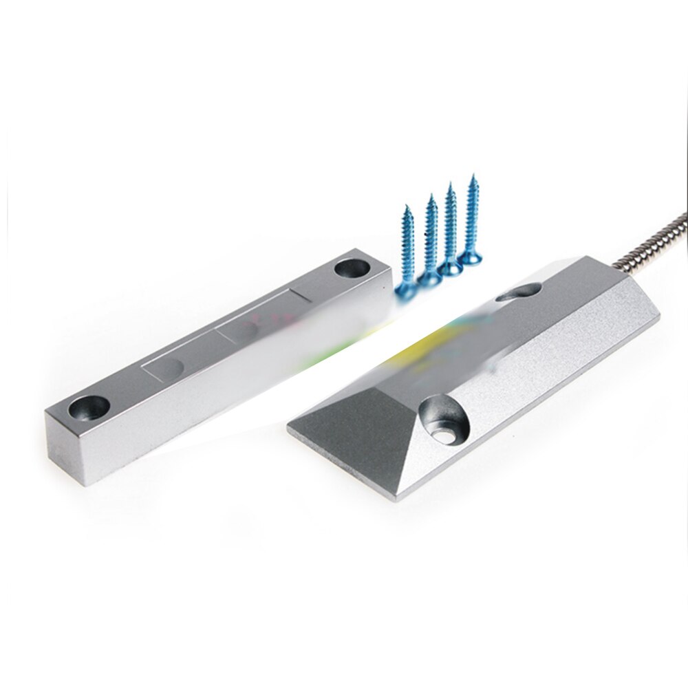 Aluminiumslegering kablet metal rulleskodedør magnetisk kontakt vandtæt kontakt alarm rc -55 dørsensor til dør / vinduer