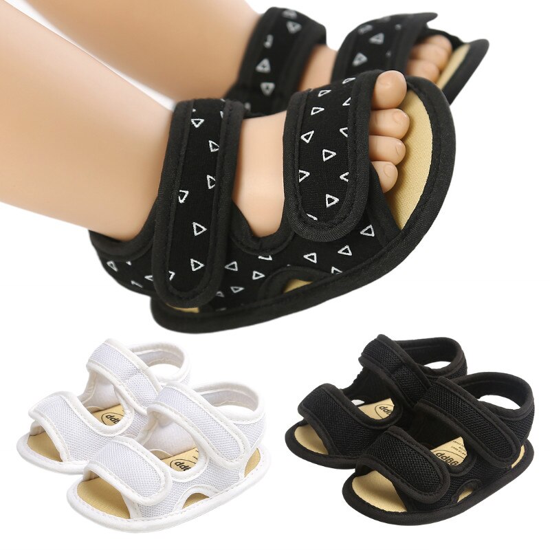 Babyschoenen jongens zomer sandalen effen katoen antislip peuterschoenen newborn sandalen sneaker geschikt voor 0-18m