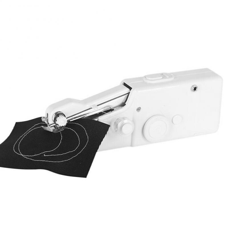 Portable Mini Hand Sewing Machine Quick Stitch Sew Needlework Clothes Fabrics Sewing Machine Household Electric Sewing Machine