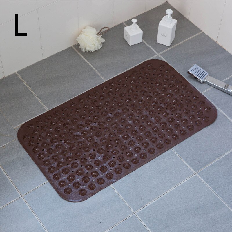 Long PVC Bath Mat Massage Bathroom Rugs Safety Anti Slip Shower Bathtub Mat Suction Cup Floor Mat Foot Pad 40x100cm: L