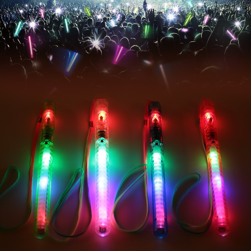 Funny Light Stick Flashing Party Decor Glow Plastic Foldable Light Beautiful Convenient Flash Stick