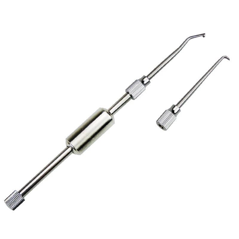 Dental Automatic Teeth Crown Remover Adjustable 4 Shifts Manual Crown Remover Stainless Steel Dentist Lab Teeth Restoration Tool: Gray