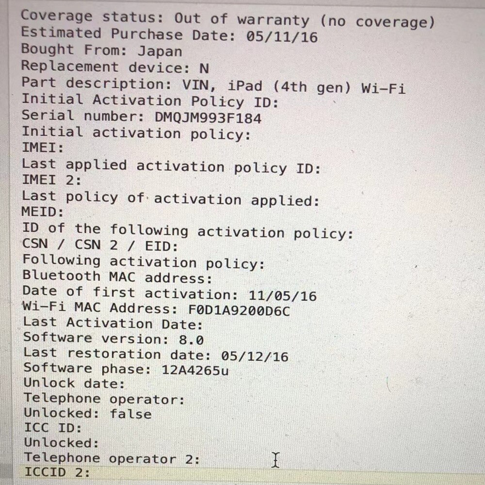 Gsx info wifi adres bluetooth adres voor mobiele telefoon 7 6 6s 8 x xs xr xsmax 11 11 pro serienummer bt aderss