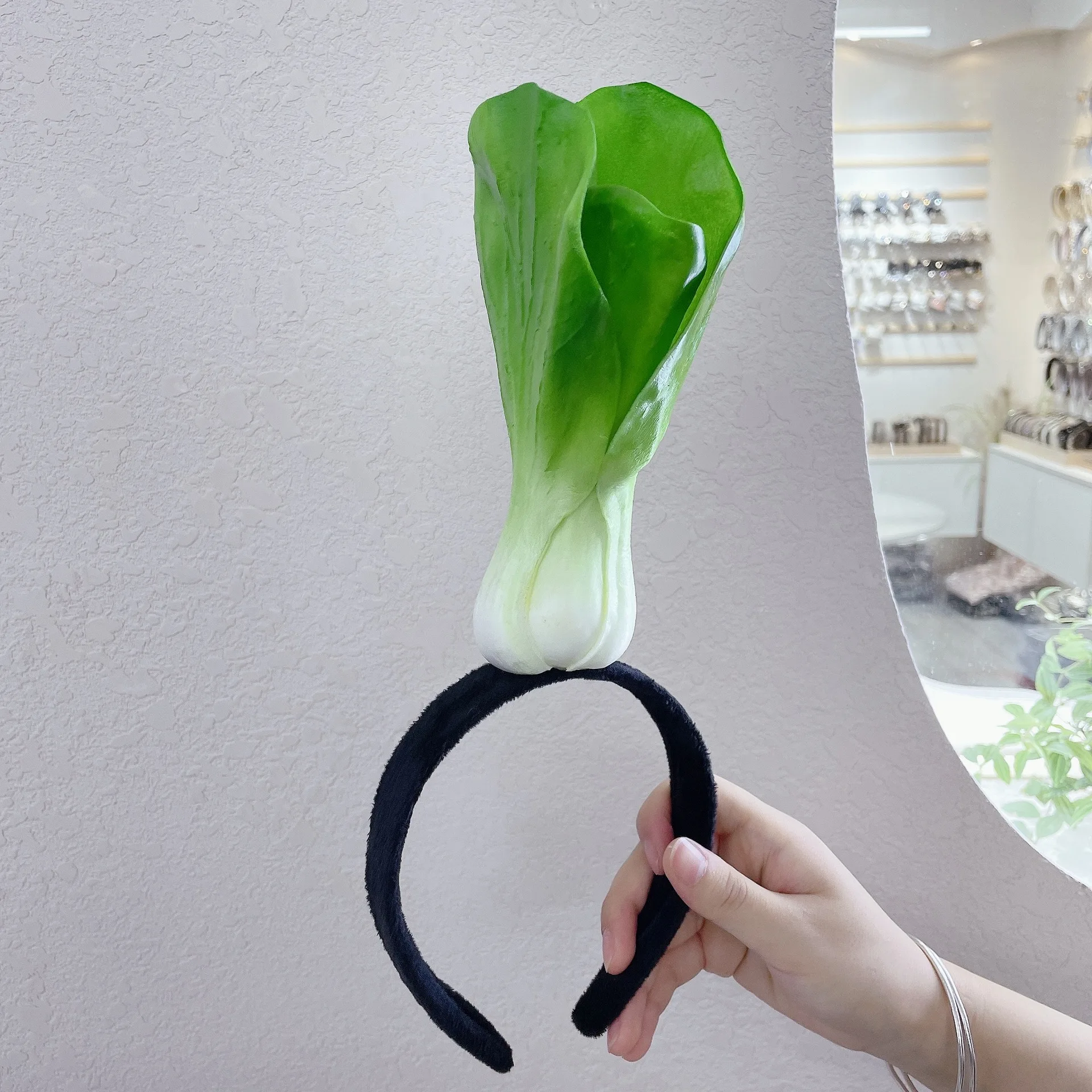 Diadema de frutas y verduras para adultos y niños, de zanahoria, plátano, pan, bandas de pelo de animales, disfraz de Halloween de felpa, Cosplay: Champán