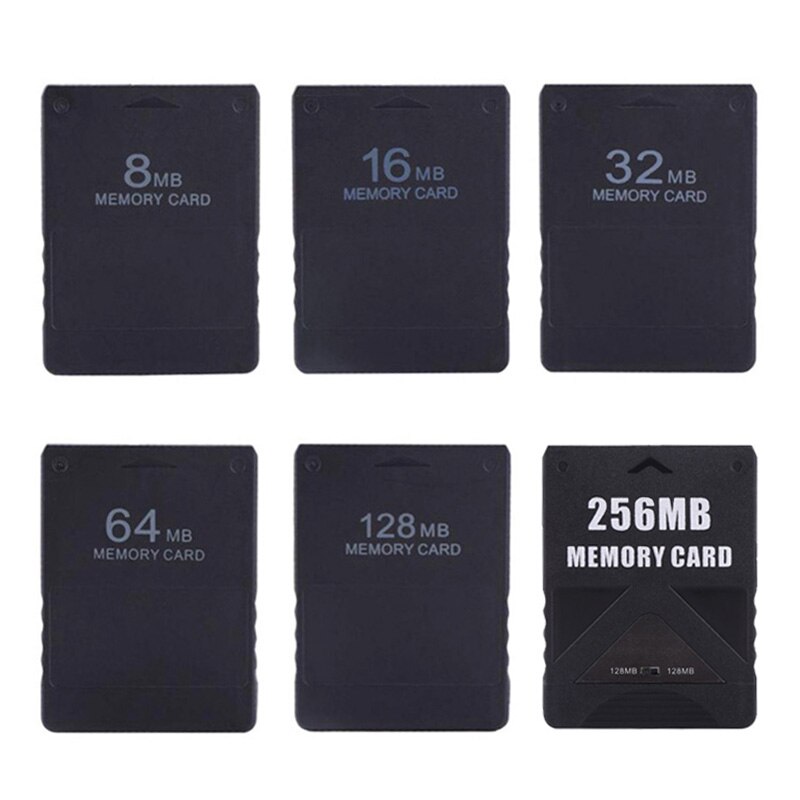 Pour PS2 8 MB/64 MB/128 MB carte mémoire cartes d&#39;extension mémoire adapté pour Sony Playstation 2 PS2 noir 8/128M carte mémoire