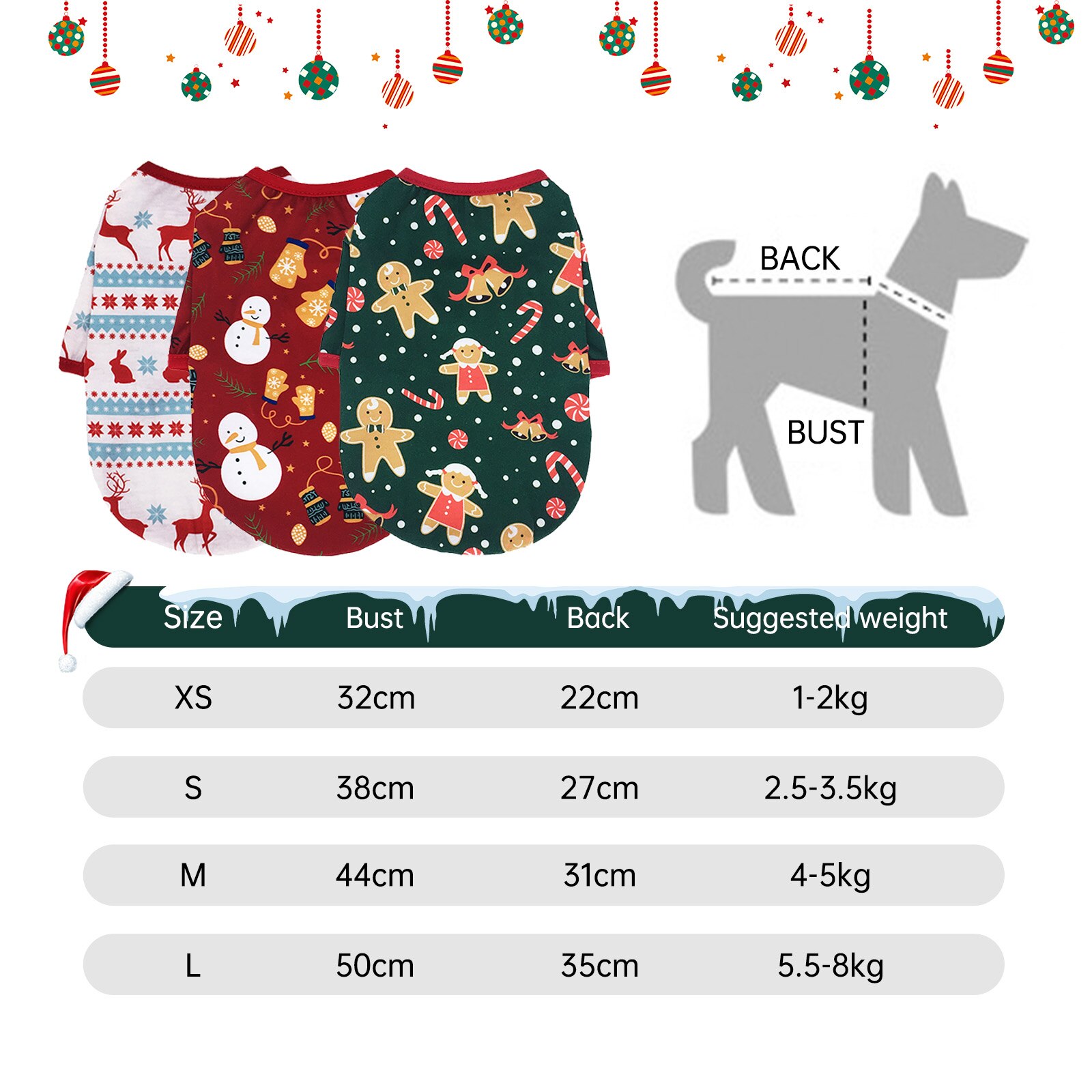 Billig hvalp kæledyr vest skjorte jule hunde tøj til hunde kostume tegneserie kat kæledyr tøj til små hunde ropa perro