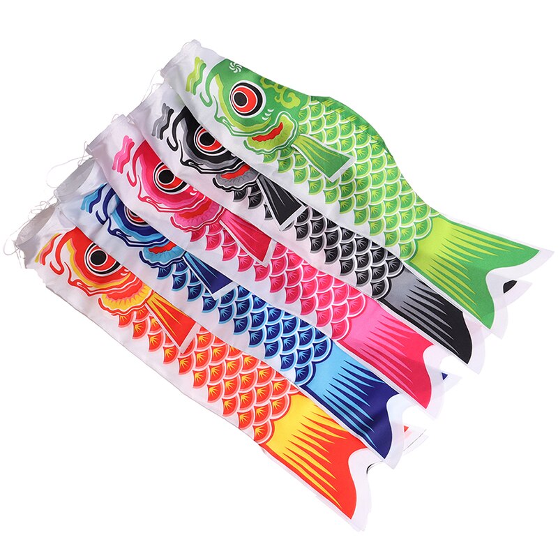 55cm Japanese Carp Windsock Streamer Fish Flag Colorful Wind Sock Flag Toys
