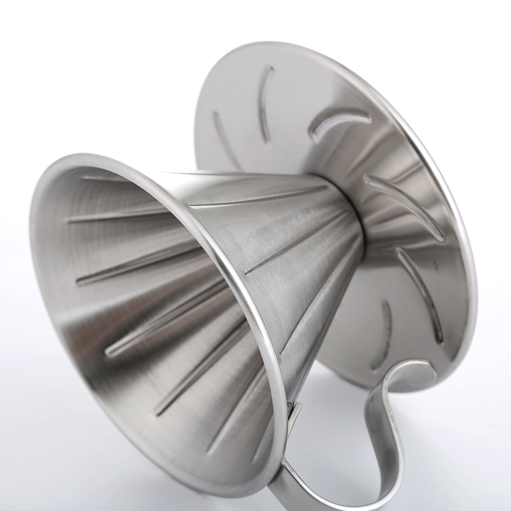 Realand Stainless Steel Clever Pour Over Coffee Dripper Brewer Cone Filter Coffee Maker with Perfect Stand