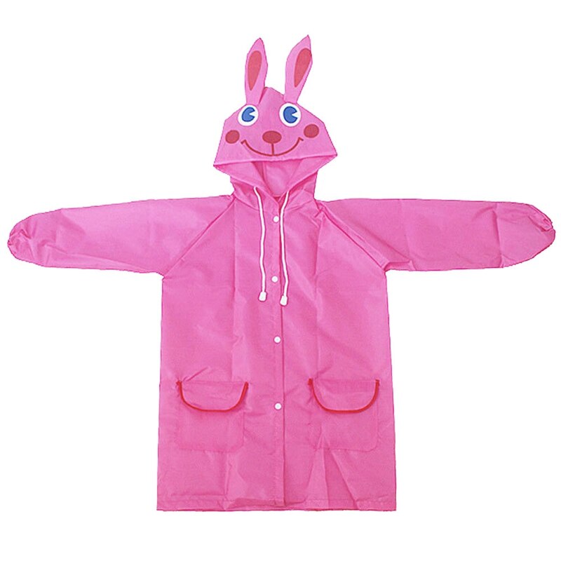 Cartoon Dier Stijl Waterdichte Kinderen Regenjas Kinderen Regenjas Student Dier Stijl Regenjas Polyester Waterdicht Kind: Pink