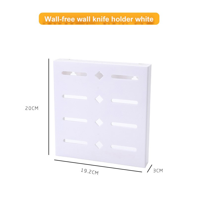 Soporte de plástico para cuchillos de cocina, Soporte múltiple montado en la pared, bloques para organizar cuchillos, herramienta de cocina, accesorios para cuchillos: 05